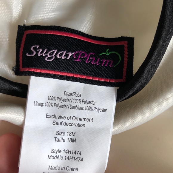 18M Girls: White & Black Dress - Picture 3 of 4